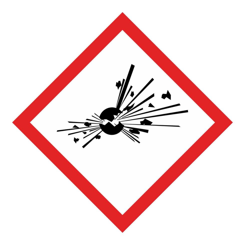 ghs sostanze chimiche etichetta pittogrammi simbolo e rischio classi esplosivi vettore