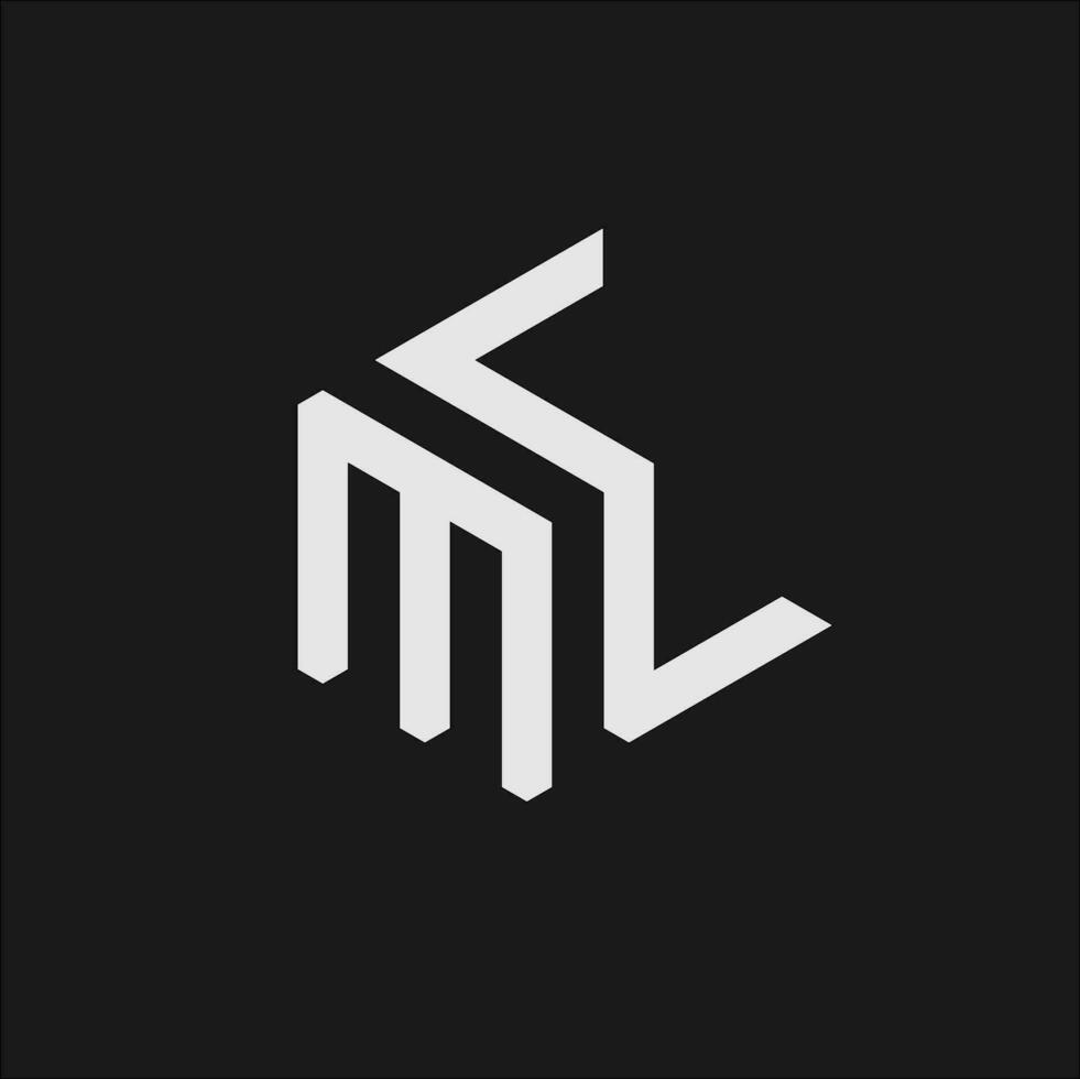 mw vettore lettera logo design