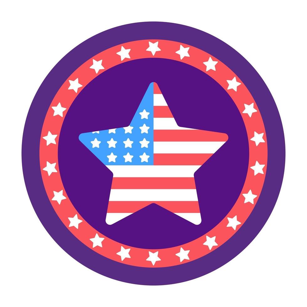 logo della stella del patriota vettore