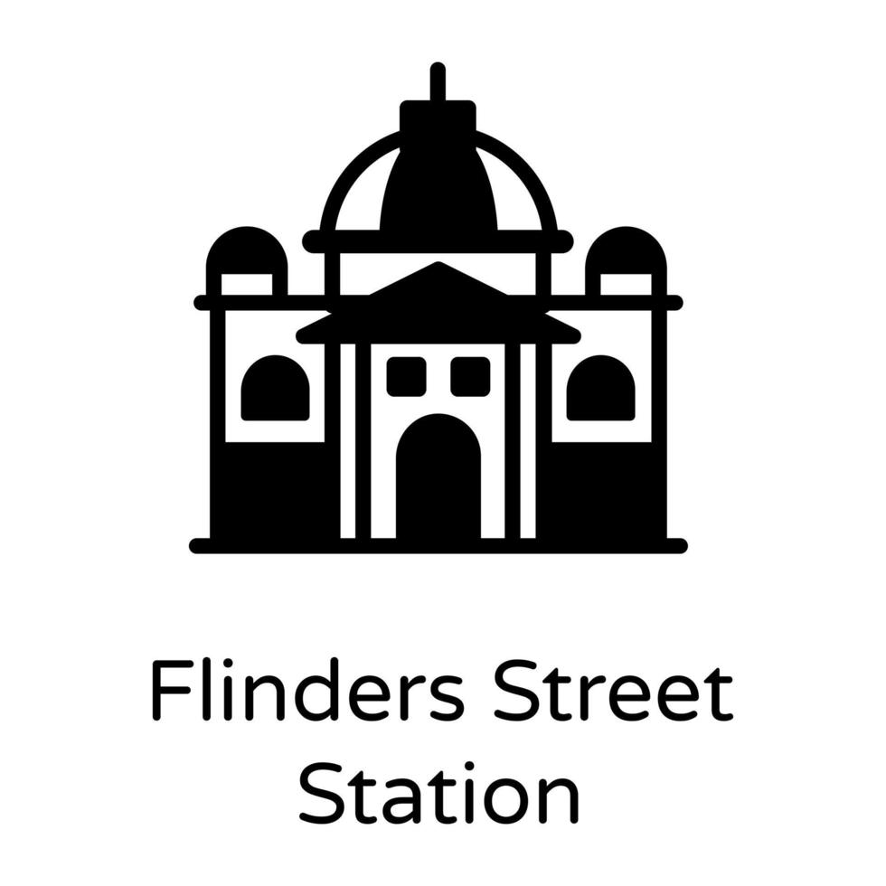 stazione di flinders street vettore