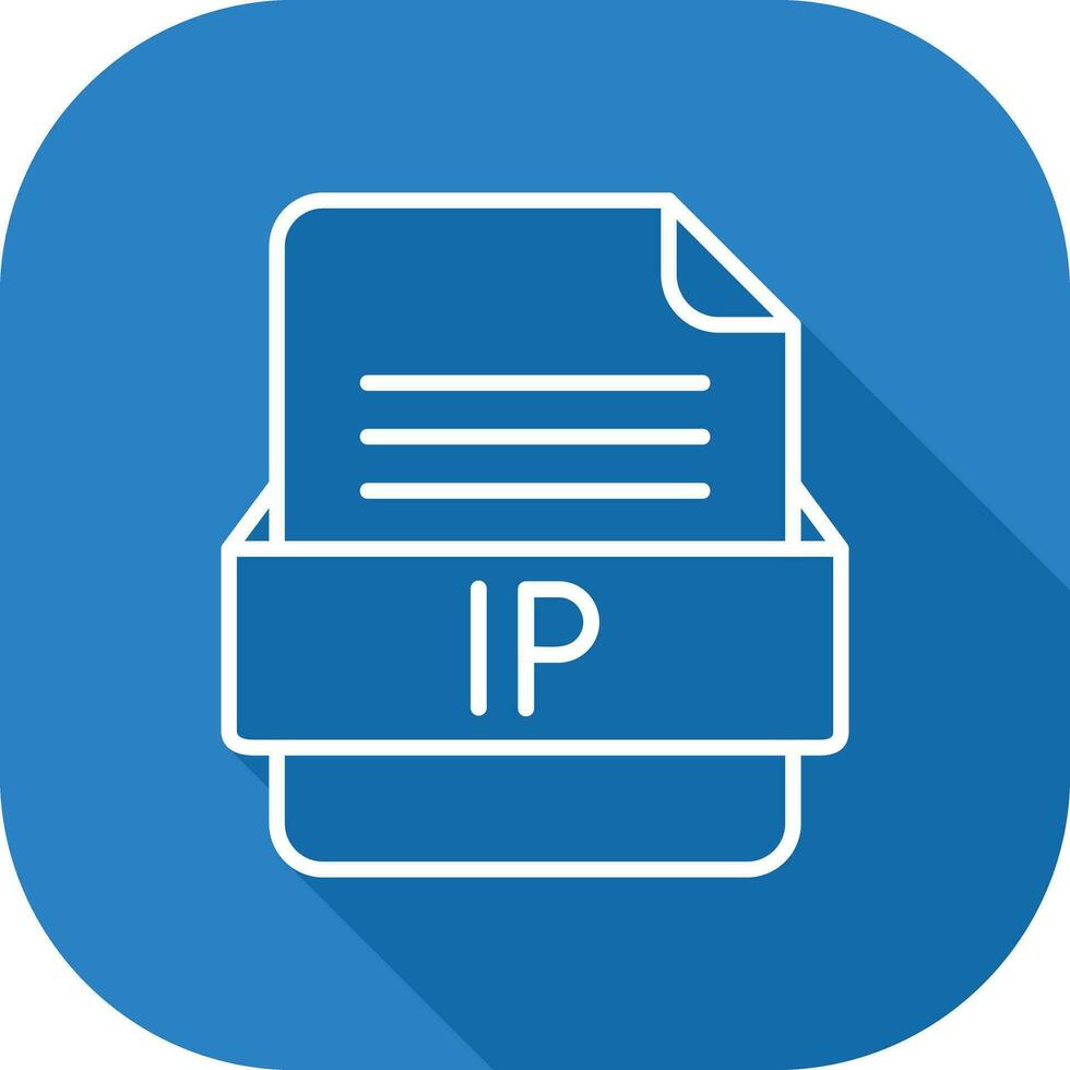 ip file formato vettore icona