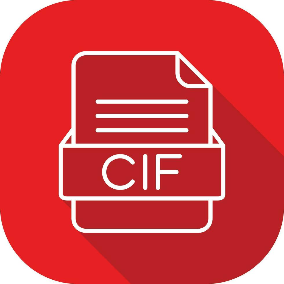 cif file formato vettore icona