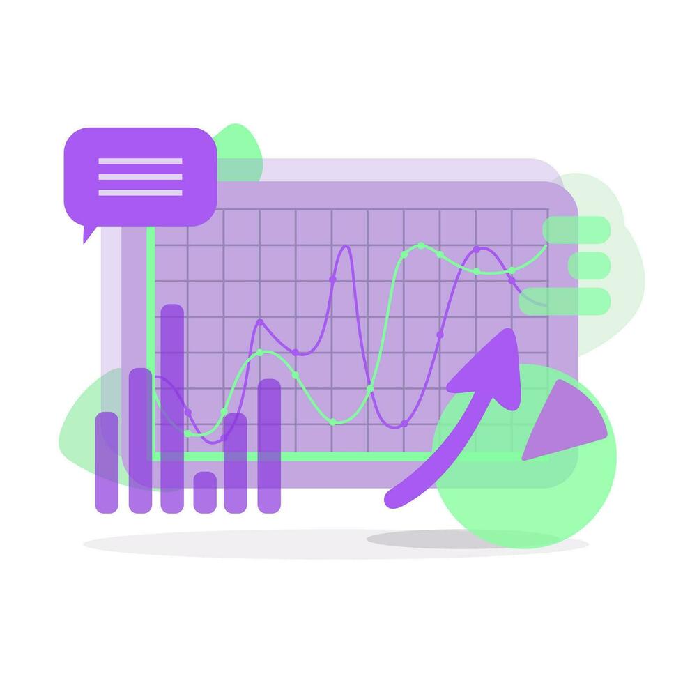 analitica e marketing utensili - in linea dati statistiche, SEO e SMM analizzare vettore