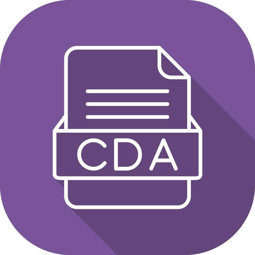 cda file formato vettore icona