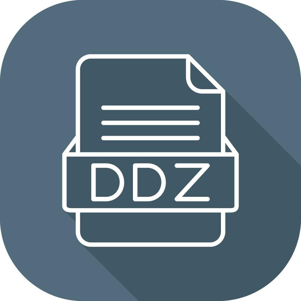 ddz file formato vettore icona
