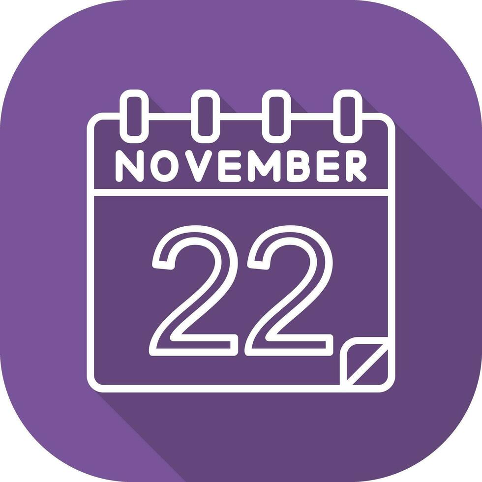 22 novembre vettore icona
