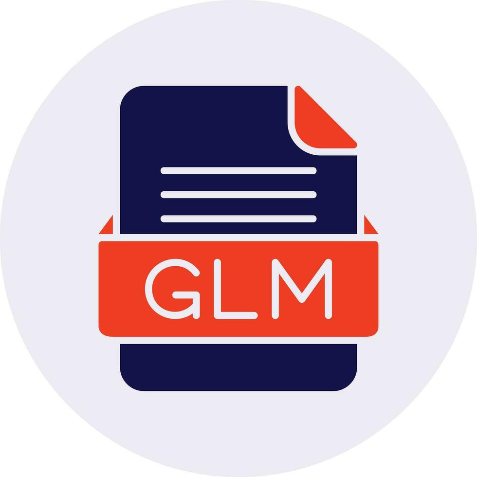 glm file formato vettore icona