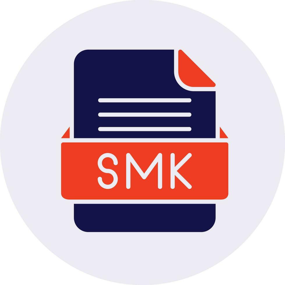 smk file formato vettore icona