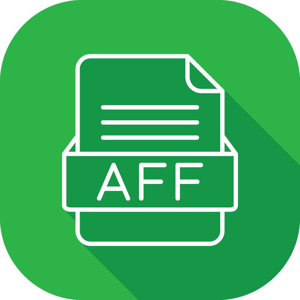 aff file formato vettore icona