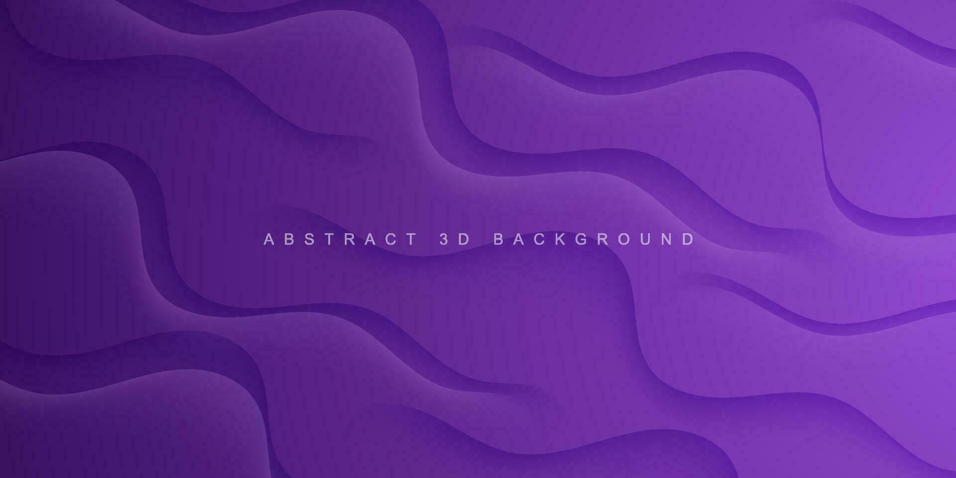 realistico astratto buio viola sfondo con 3d ondulato rilievo design. eps10 vettore