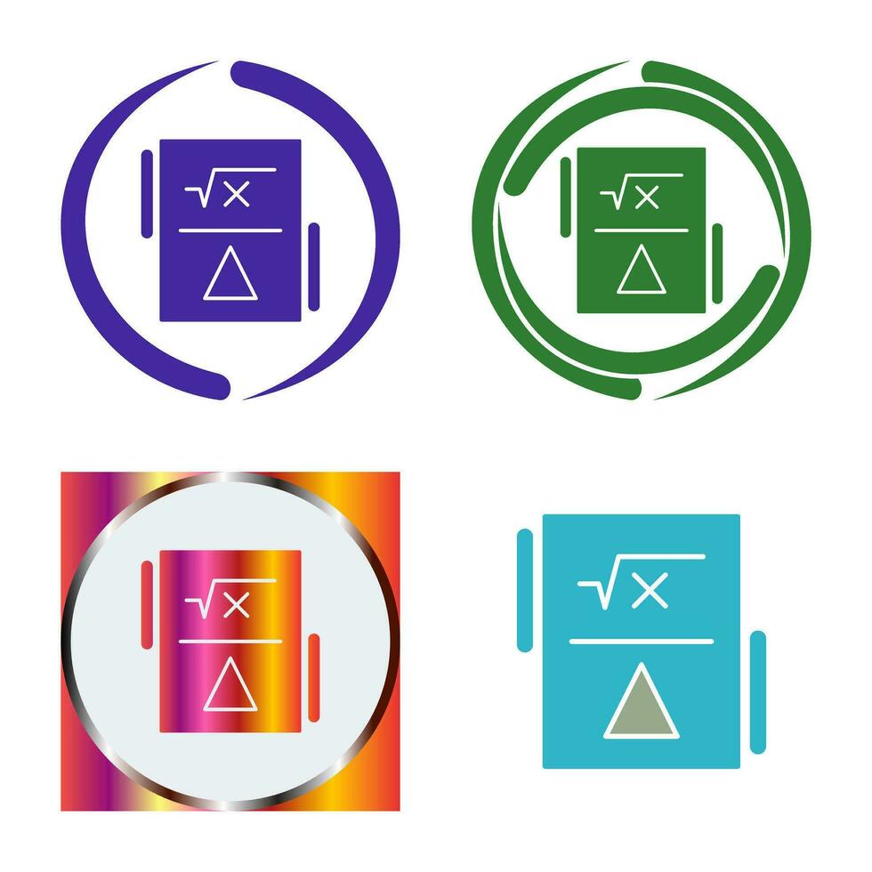 formula vettore icona