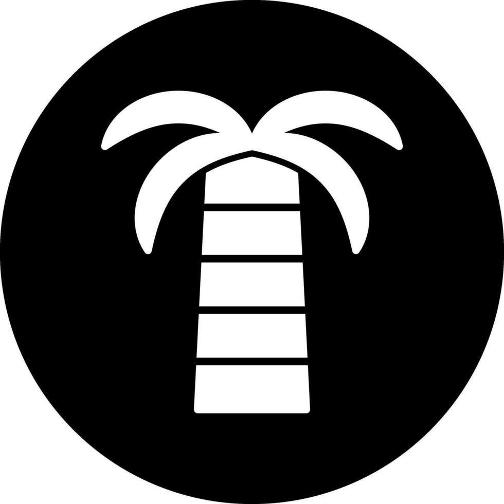 Noce di cocco palma vettore icona