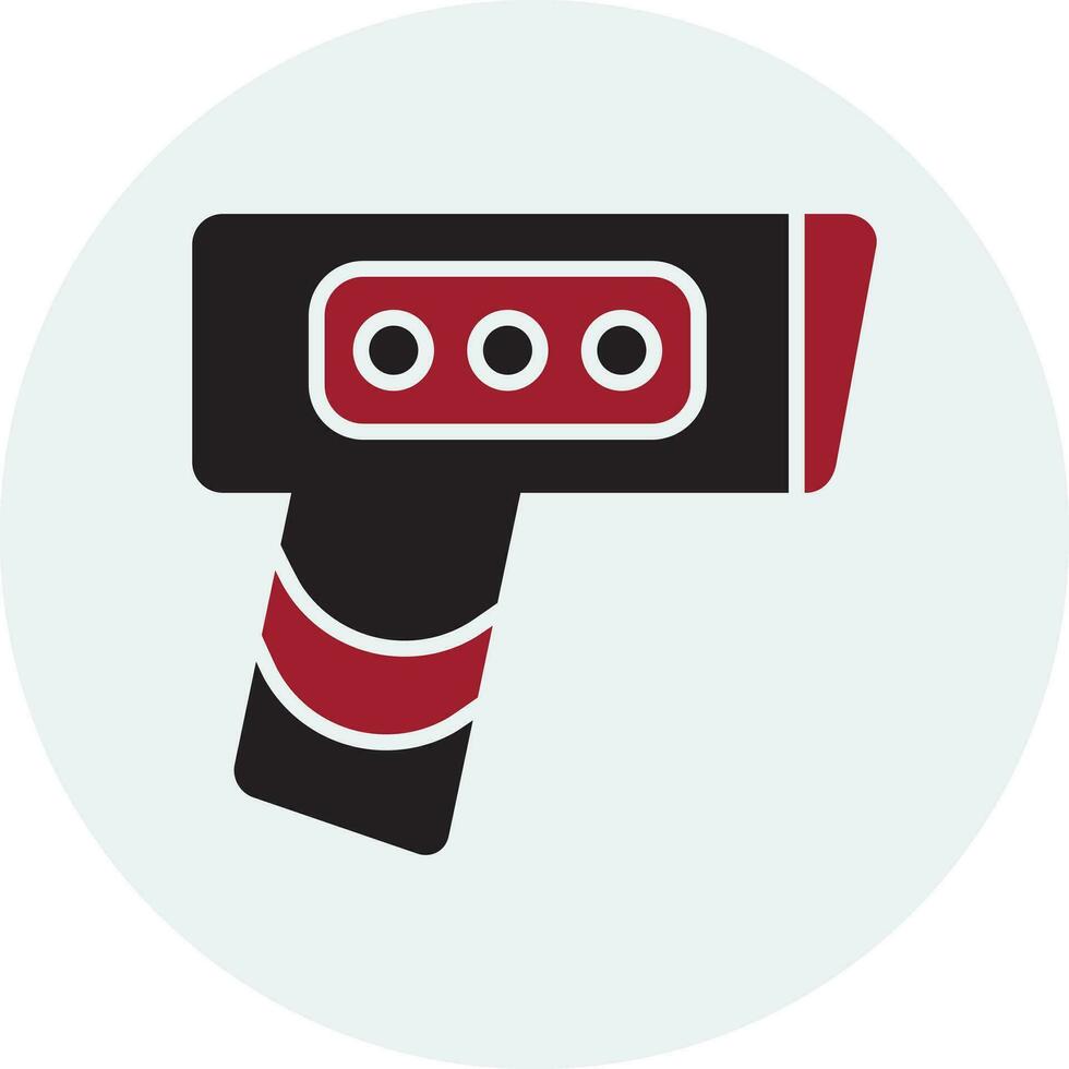 termometro pistola vettore icona