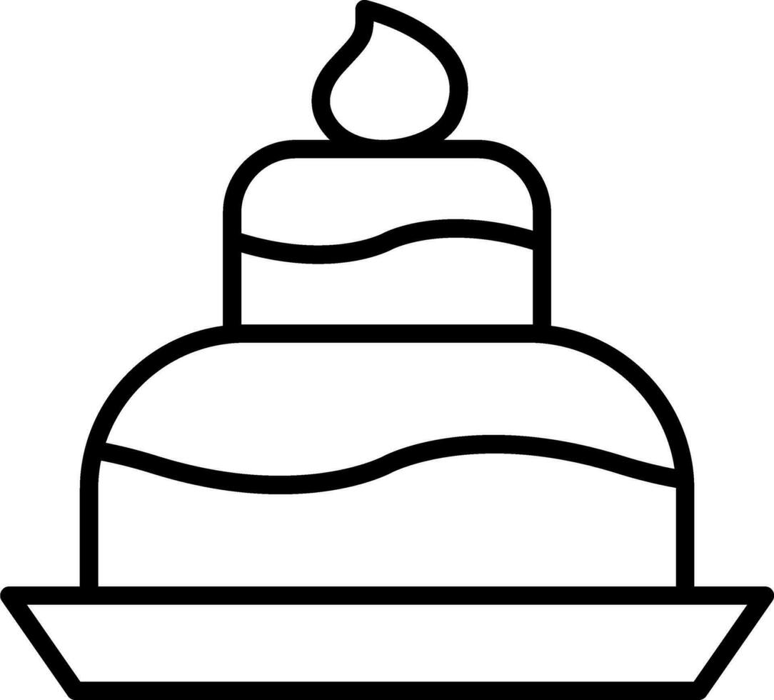 icona di vettore di torta nuziale