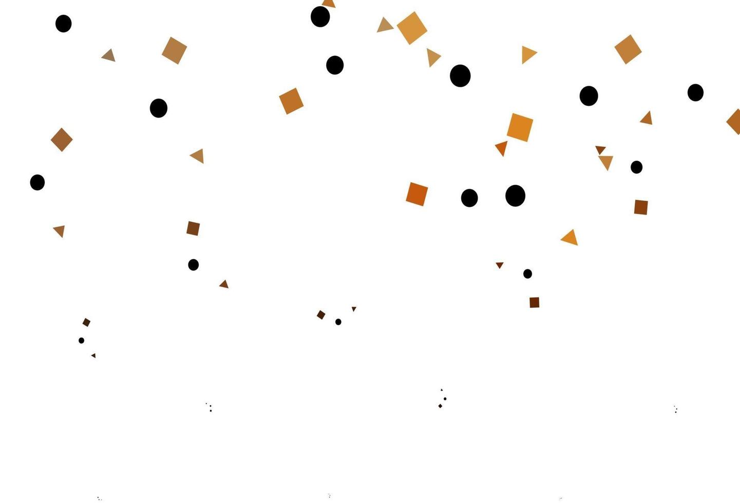 modello vettoriale arancione chiaro con cristalli, cerchi, quadrati.