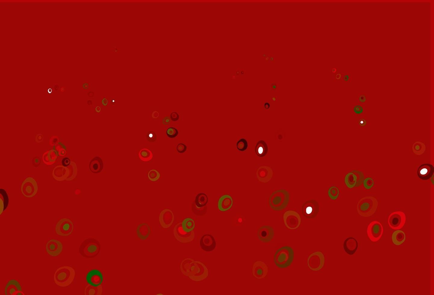 sfondo vettoriale verde chiaro, rosso con punti.