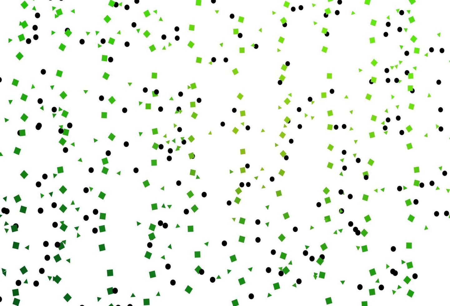 layout vettoriale verde chiaro con cerchi, linee, rettangoli.