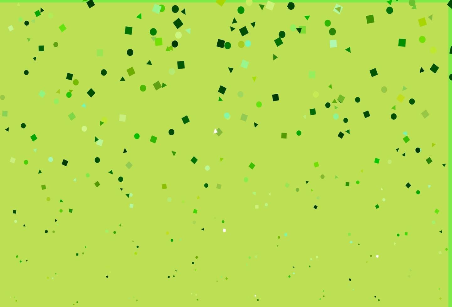 modello vettoriale verde chiaro in stile poligonale con cerchi.