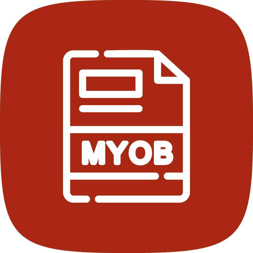 myob creativo icona design vettore