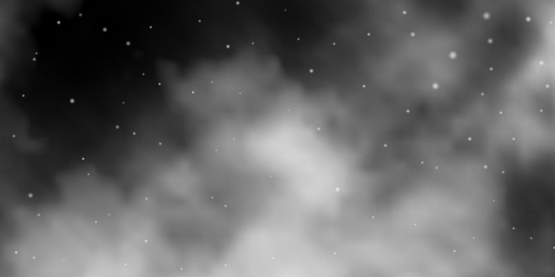 trama vettoriale grigio chiaro con bellissime stelle.