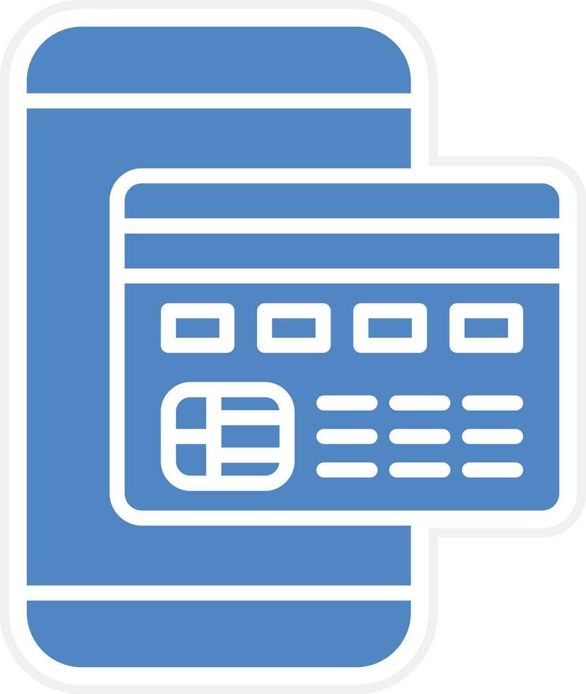 mobile pagamento vettore icona