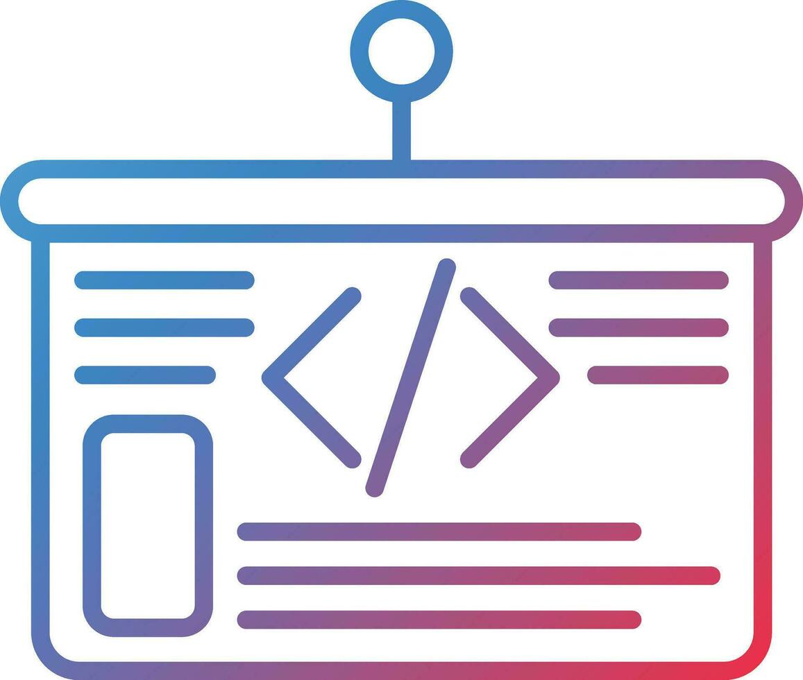 formazione programmi vettore icona