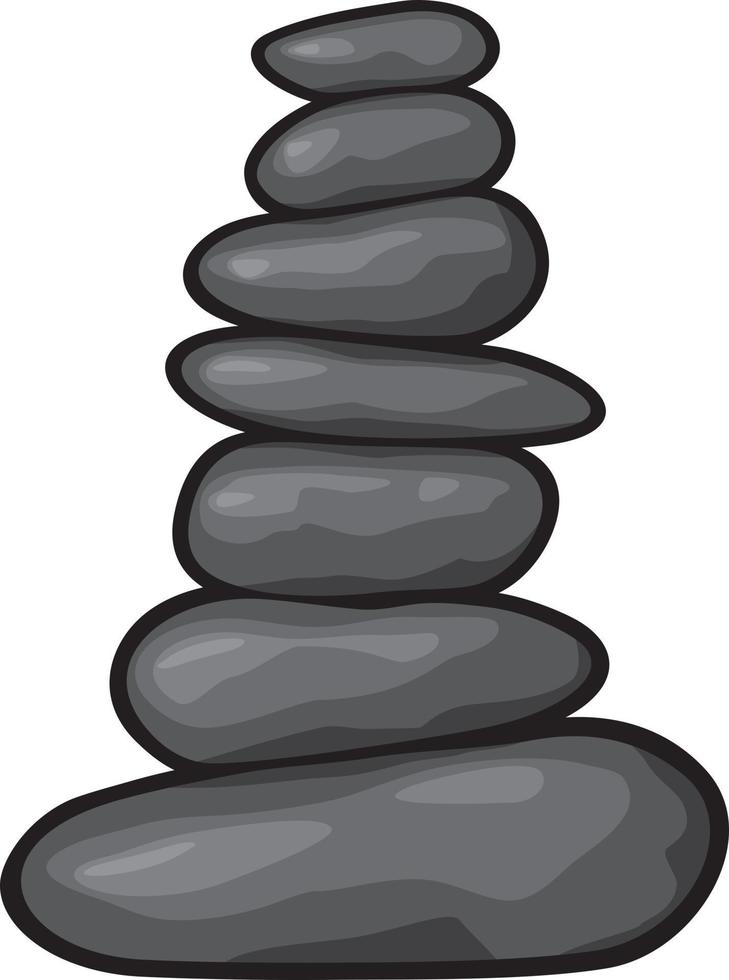 icona di pietre zen vettore