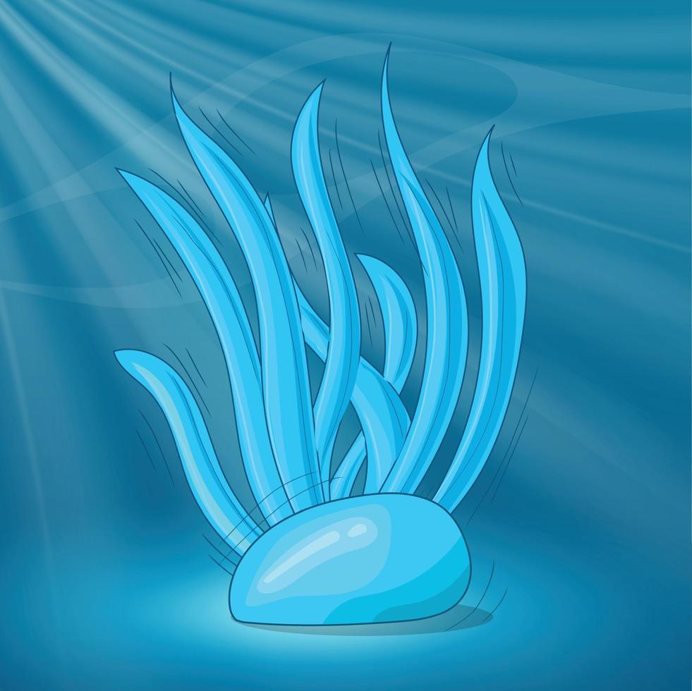 illustrazione di barriera corallina blu sotto l'acqua di mare eps grafica vettoriale