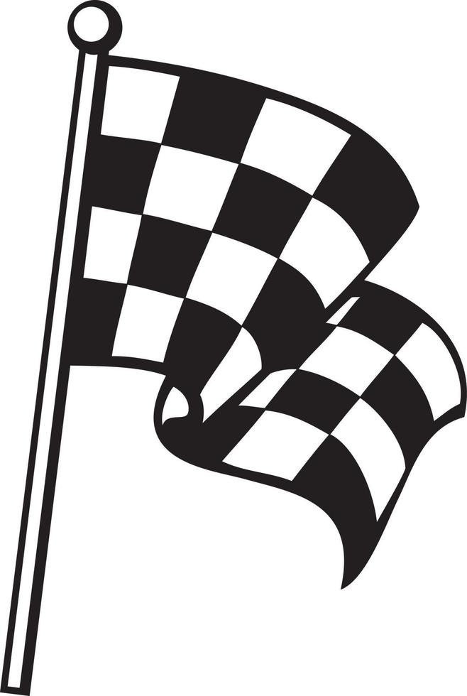 bandiera a scacchi da corsa vettore