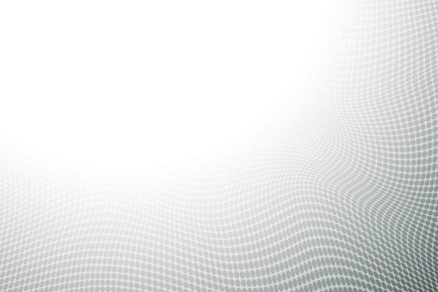 geometrico punto maglia pendenza sfondo. vettore illustrazione.grigio bianca colore sfondo con maglia di puntini o cerchi. mezzitoni punto radiale modello.vettore può essere Usato copertina disegno, prenotare, manifesto, sito web