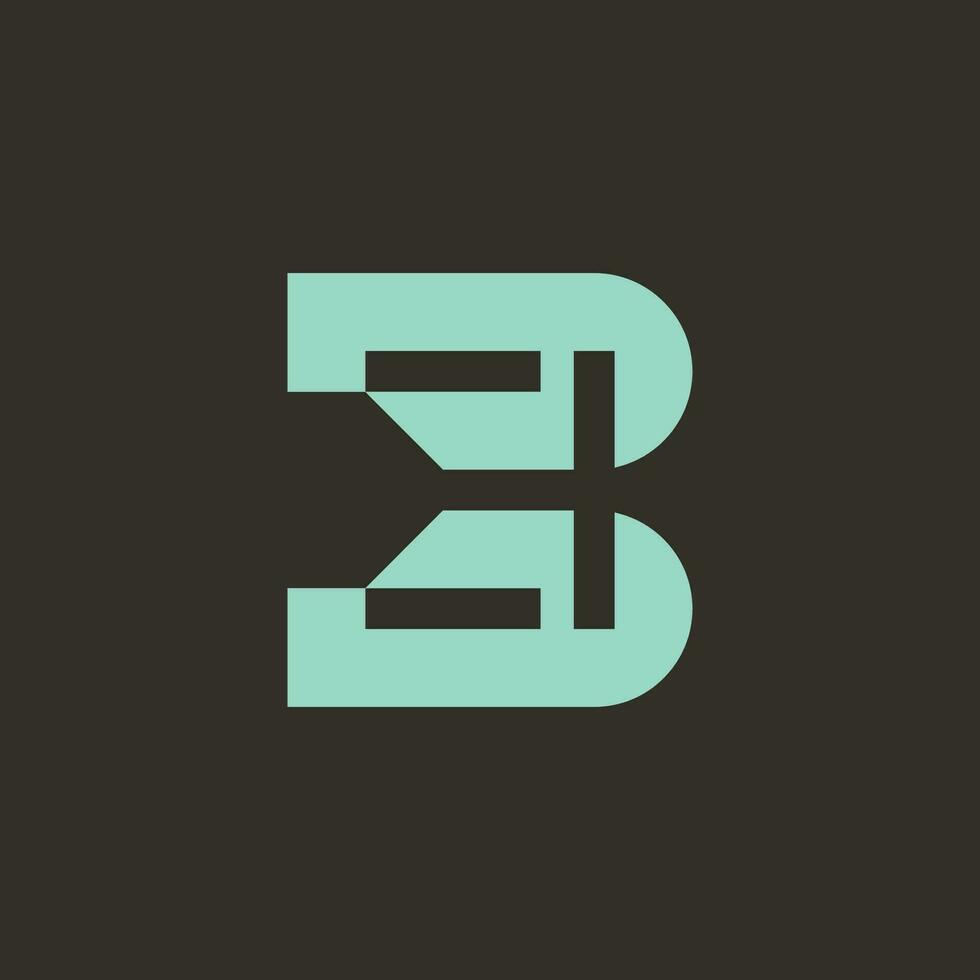 moderno astratto iniziale lettera B monogramma logo vettore