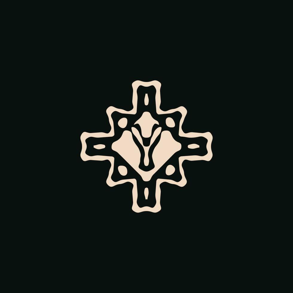 iniziale lettera y logo. unico tribù etnico ornamento antico emblema vettore