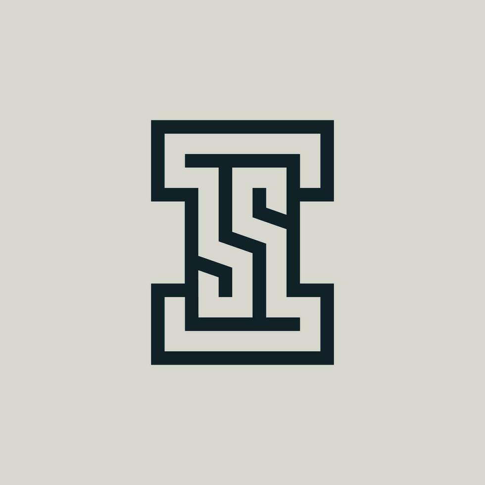 moderno iniziale lettera SI o è monogramma logo vettore
