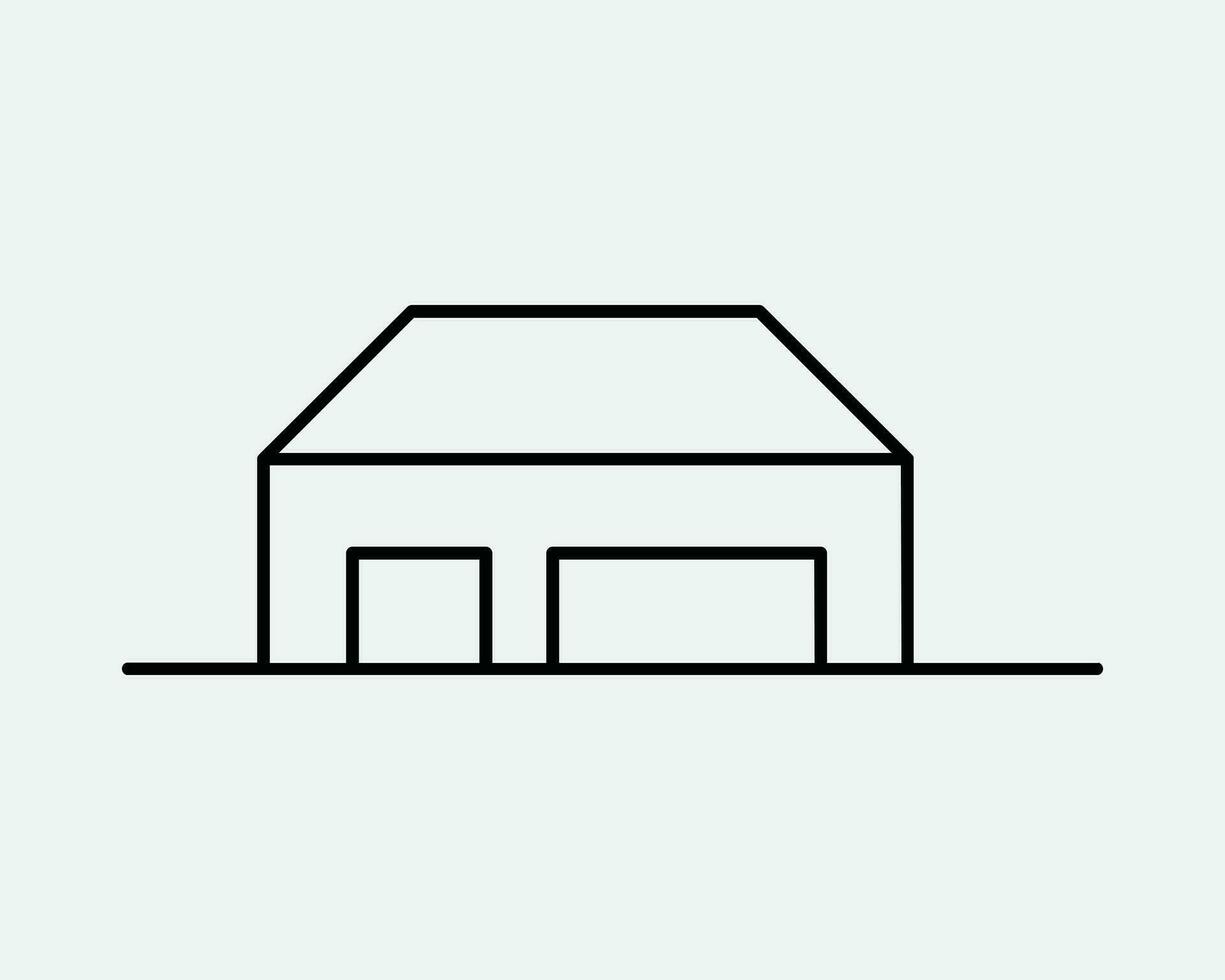 Casa linea icona casa alloggiamento riparo edificio proprietà appartamento mutuo dimora architettura nero bianca schema linea forma cartello simbolo eps vettore