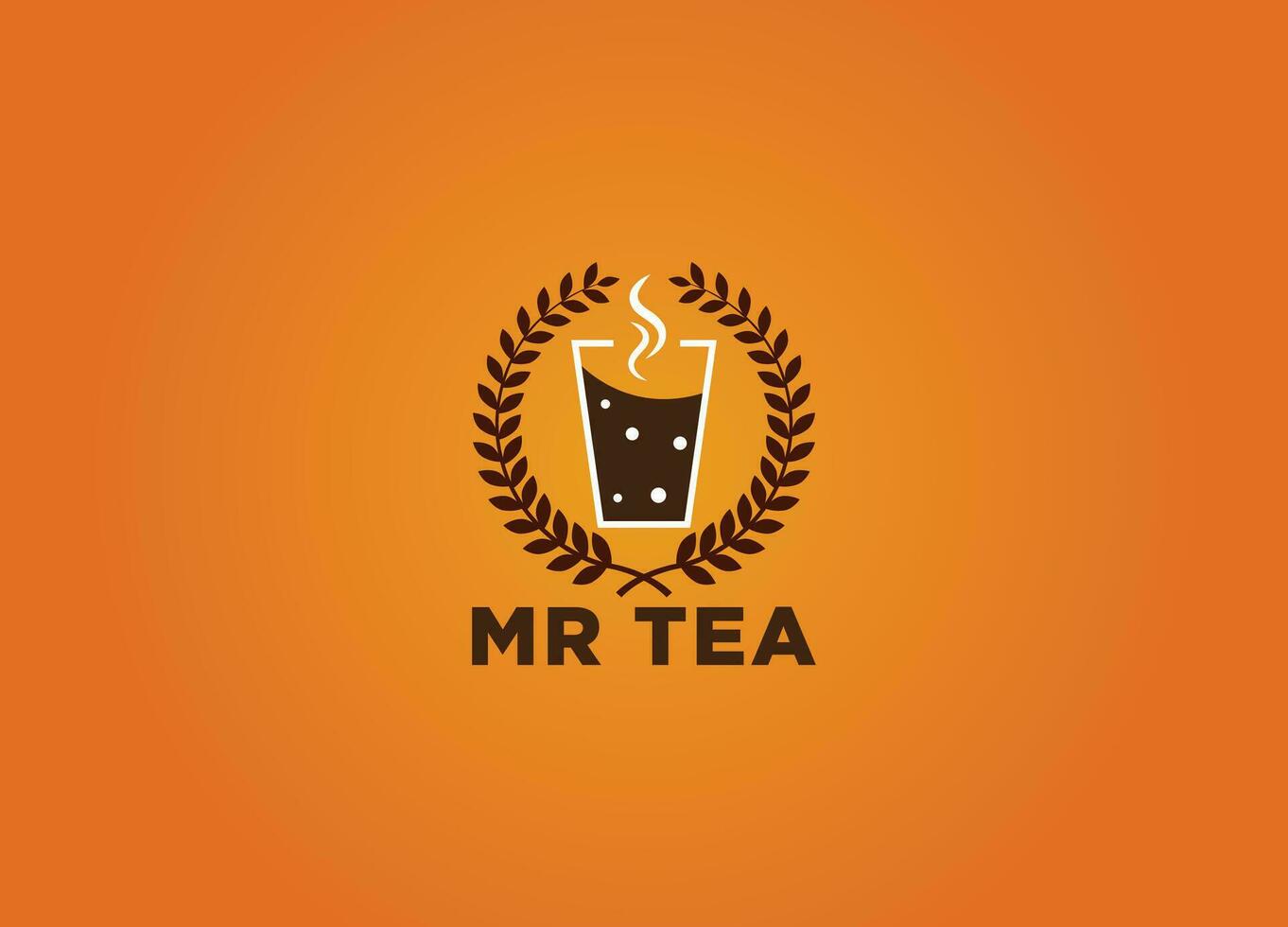 tè logo design modello vettore