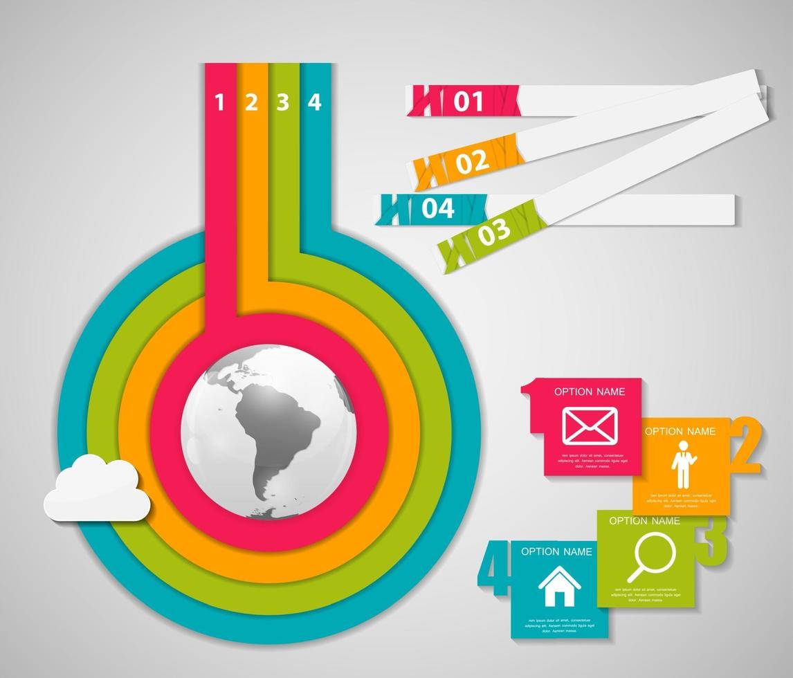 illustrazione vettoriale del modello di business infografica