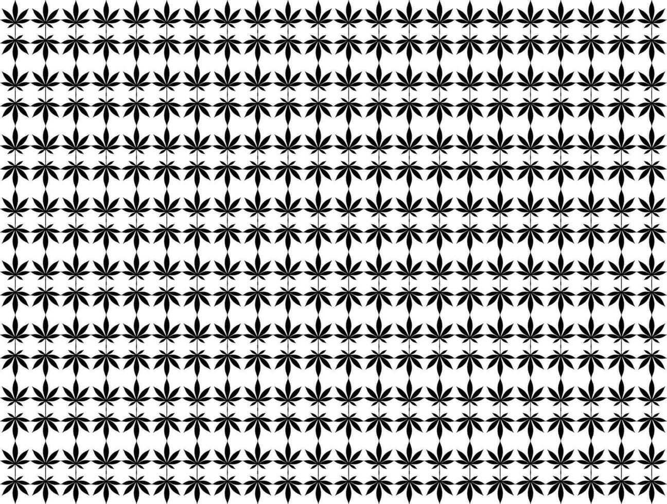 canapa anche conosciuto come marijuana foglia silhouette motivi modello, può uso per decorazione, ornato, sfondo, sfondo, tessile. moda, tessuto, piastrella, pavimento, coperchio, avvolgere, ecc. vettore illustrazione