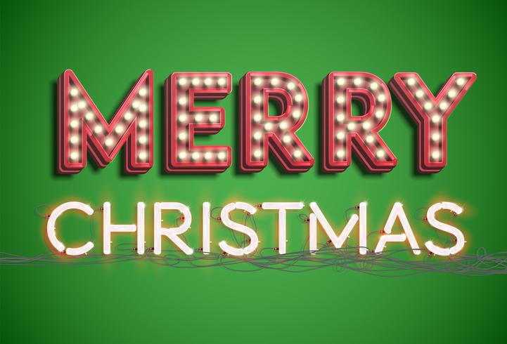 Collezione di font &#39;Merry Christmas&#39;, vettore