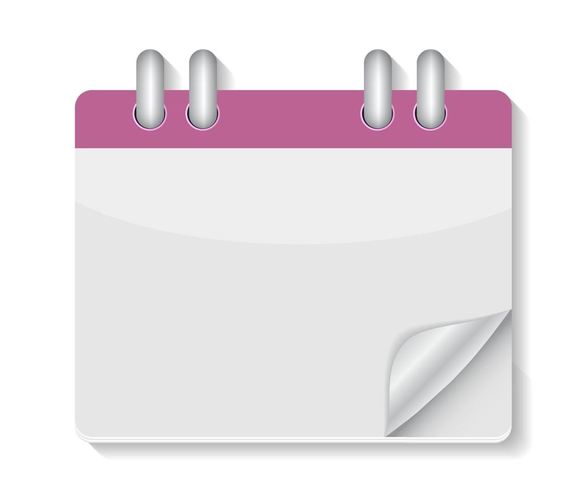 icona del calendario piatto per l'illustrazione vettoriale delle applicazioni