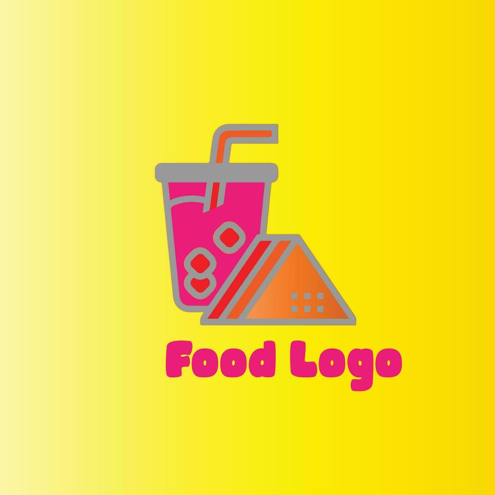 design del logo del cibo vettore