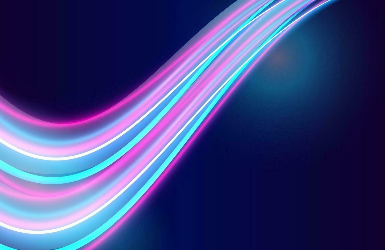 scie luminose colorate con effetto motion blur, velocità di sfondo vettore