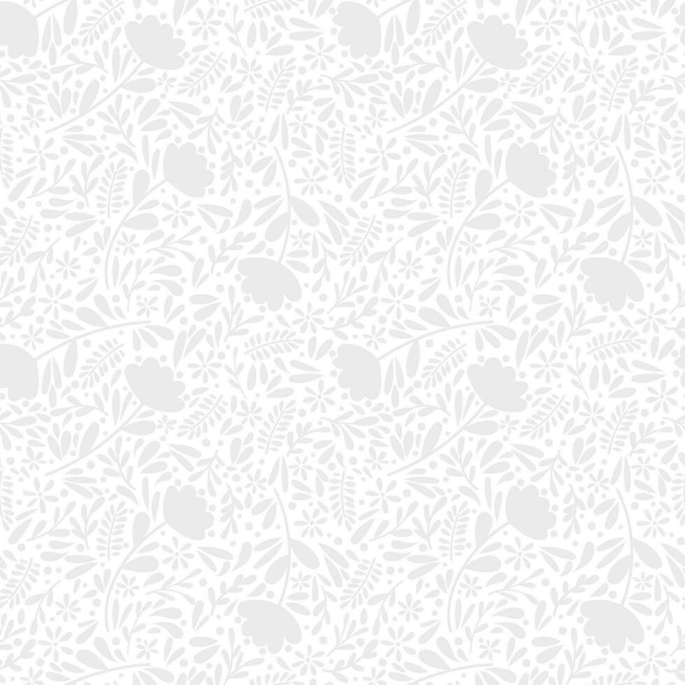 bianca floreale struttura, senza soluzione di continuità vettore modello, pizzo ispirato sfondo con le foglie e fiori