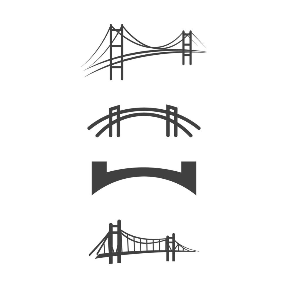 illustrazione dell'icona di vettore del ponte
