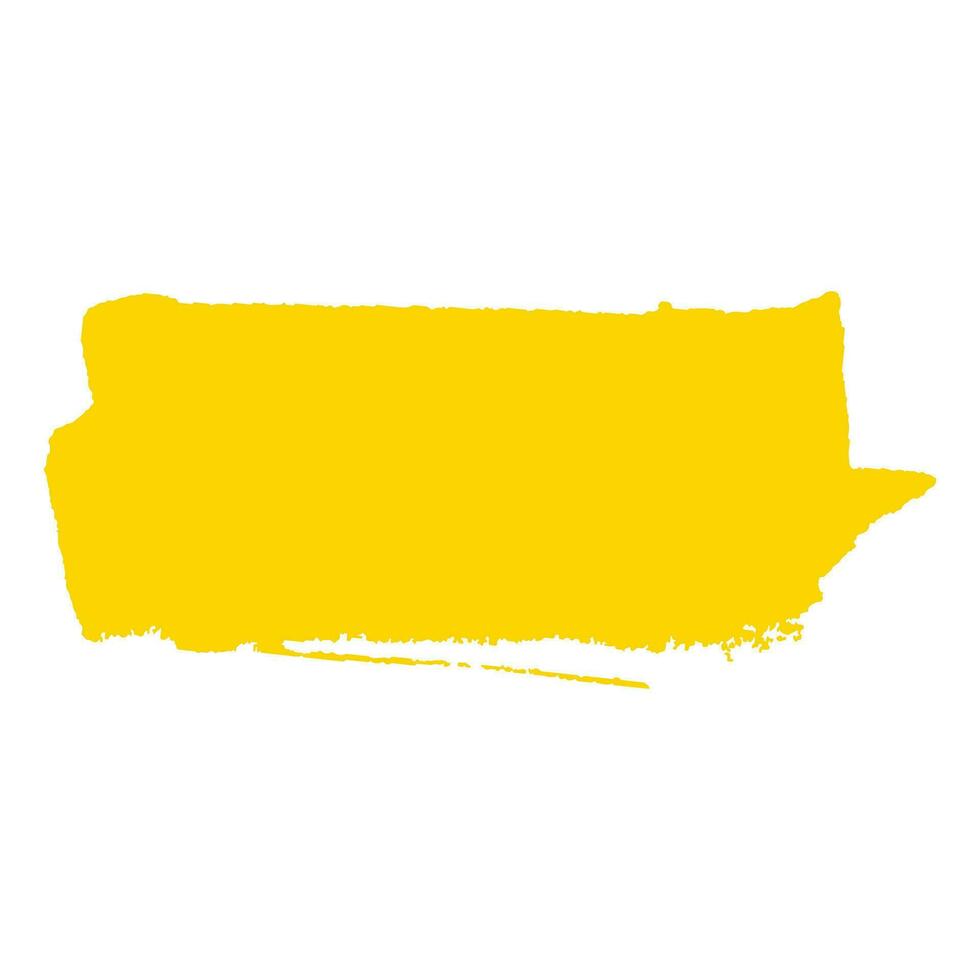giallo inchiostro dipingere spazzola ictus vettore
