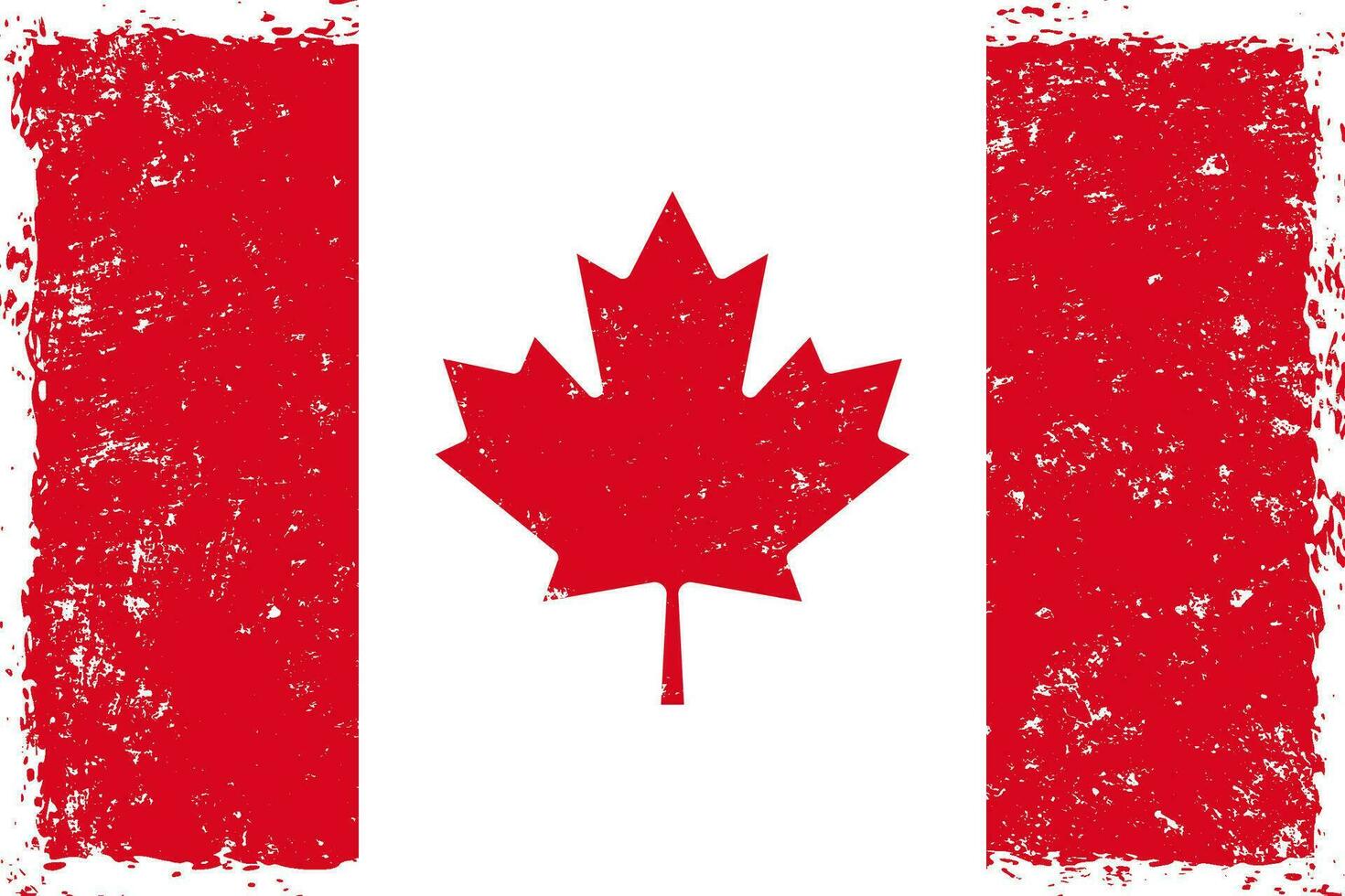 Canada bandiera grunge afflitto stile vettore