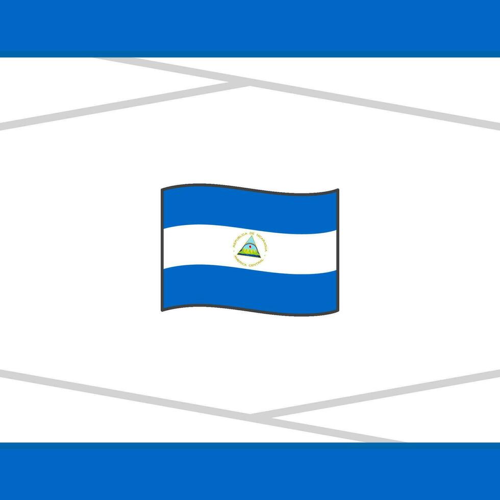 Nicaragua bandiera astratto sfondo design modello. Nicaragua indipendenza giorno bandiera sociale media inviare. Nicaragua vettore