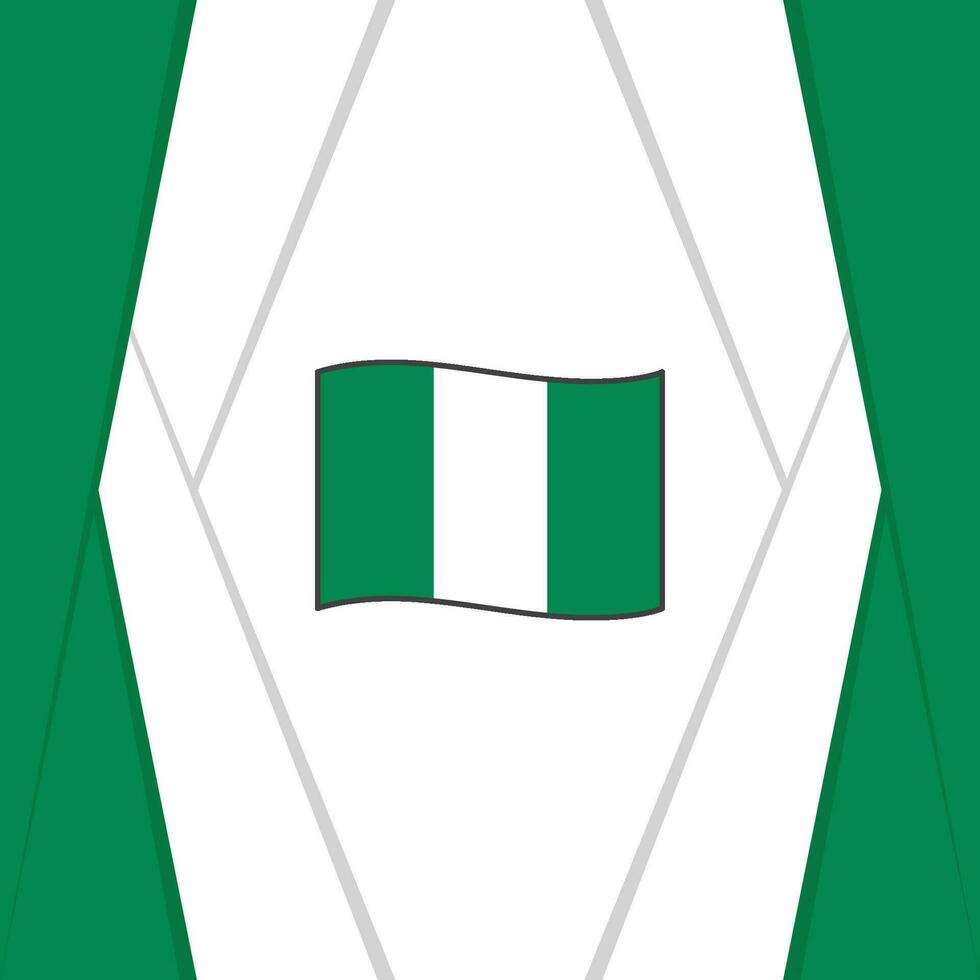 Nigeria bandiera astratto sfondo design modello. Nigeria indipendenza giorno bandiera sociale media inviare. Nigeria sfondo vettore