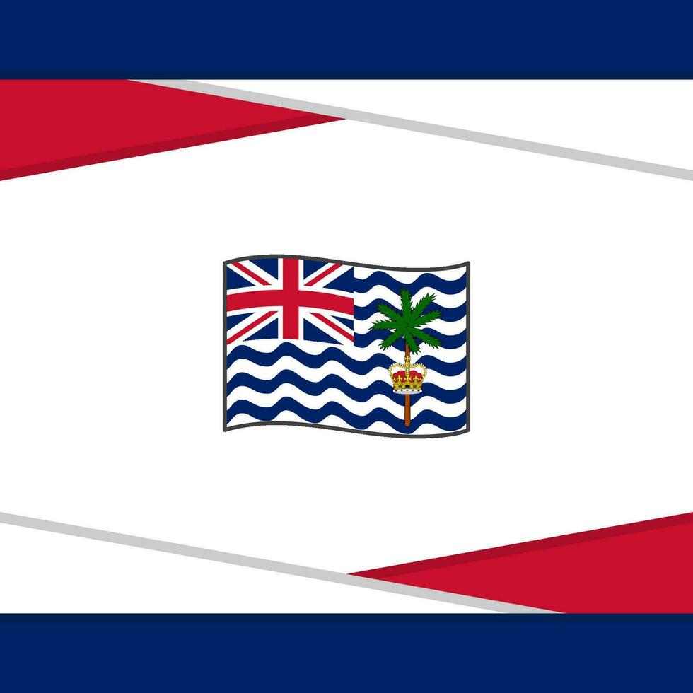 Britannico indiano oceano territorio bandiera astratto sfondo design modello. Britannico indiano oceano territorio indipendenza giorno bandiera sociale media inviare. vettore