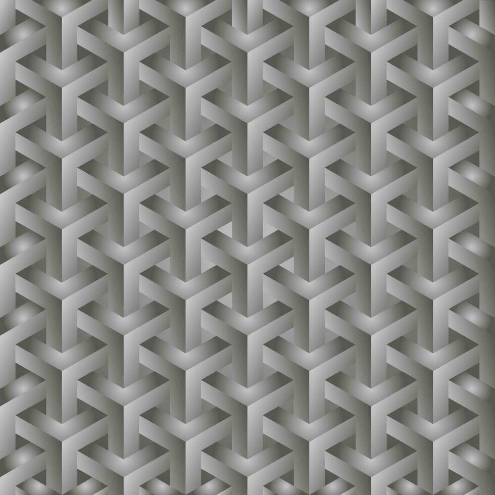 geometrico grigio sfondo. isometrico senza soluzione di continuità modello. vettore