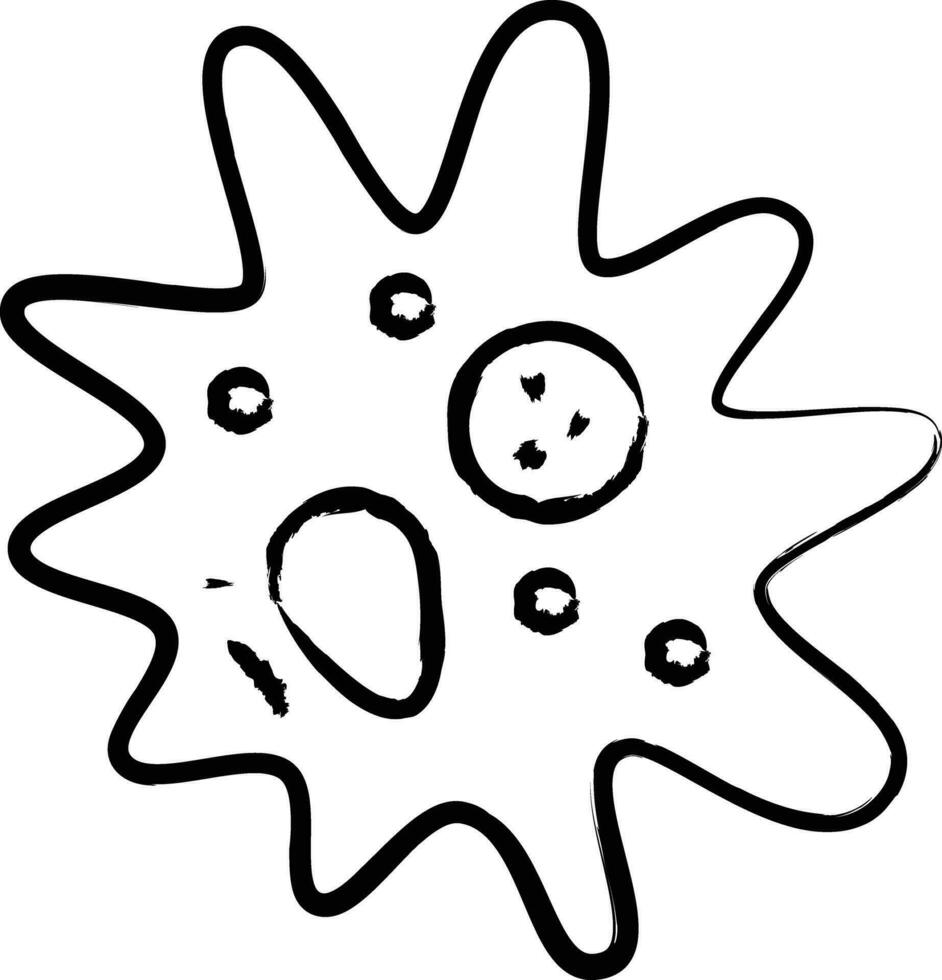 ameba mano disegnato vettore illustrazione